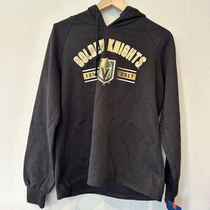 NWT WOMENS MEDIUM Vegas Golden Knights NHL Hoodie Sweatshirt Fanatics Black